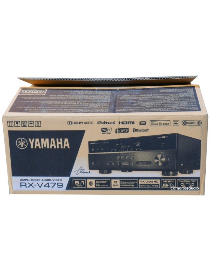 Yamaha RX-V479 Wi-Fi, Bluetooth, and Apple AirPlay, 4K