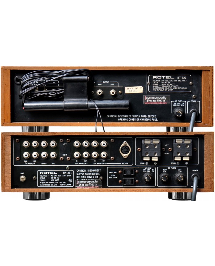 Rotel RA-311 Amplifier RT-322 Tuner