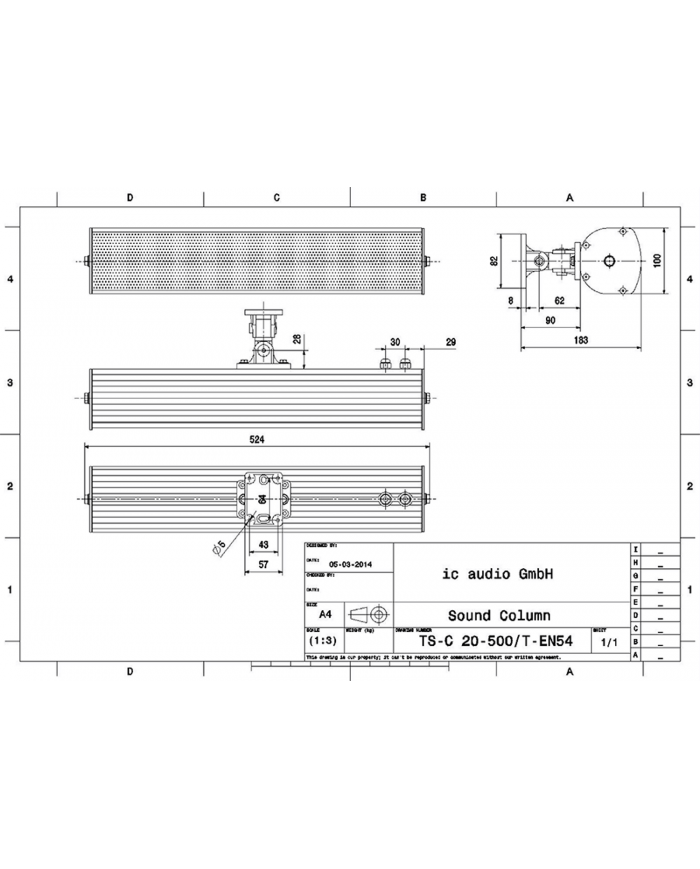 ic Audio TS-C 20-500 - T-EN54