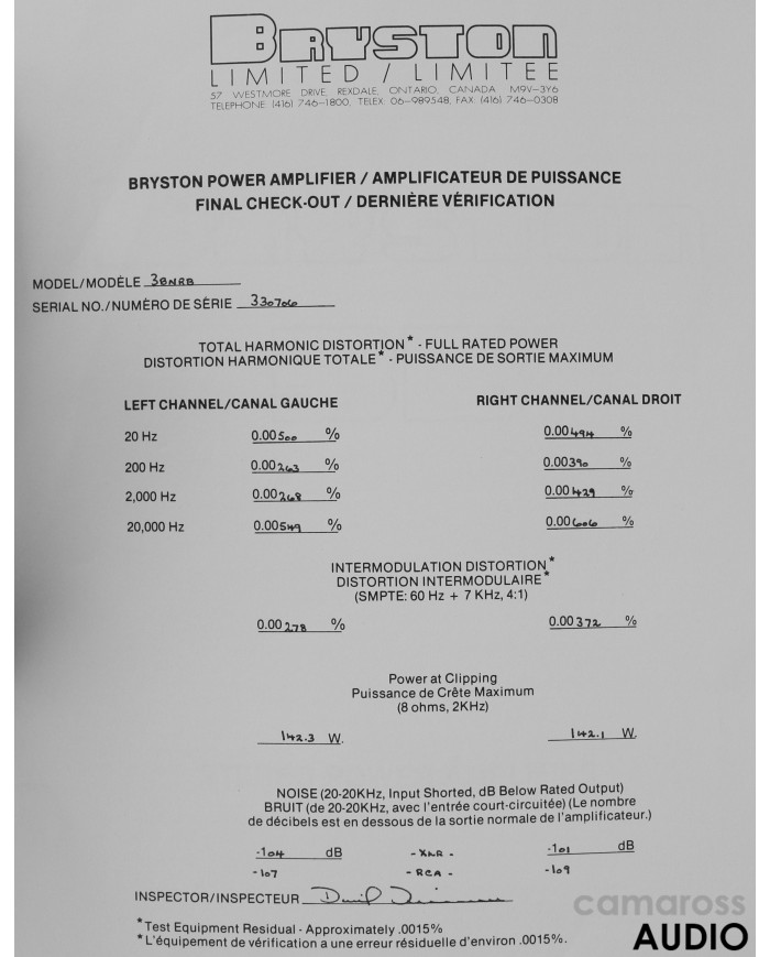 Bryston 3B-NRB