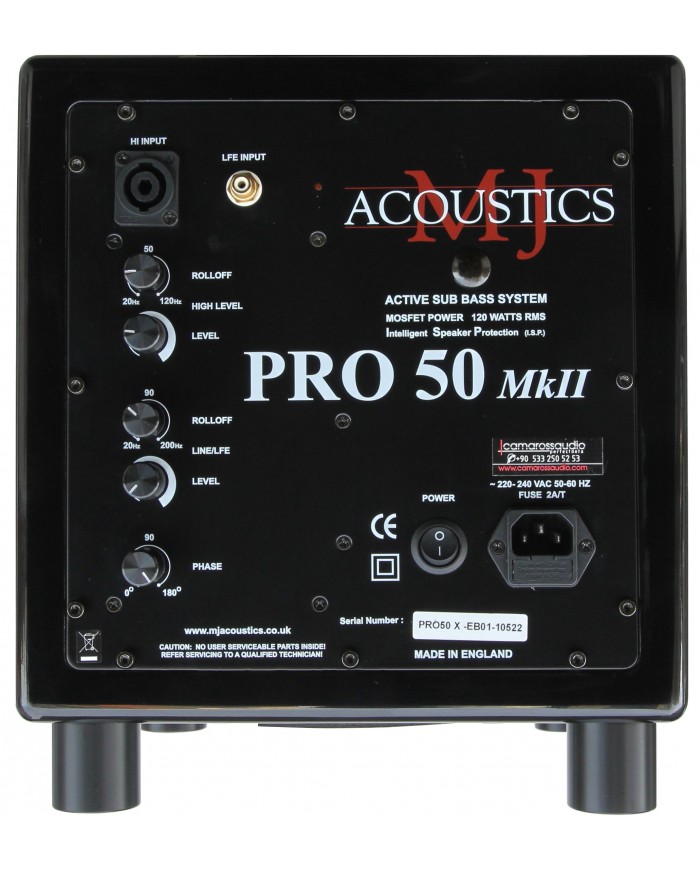 MJ Acoustics PRO 50 MkII inputs