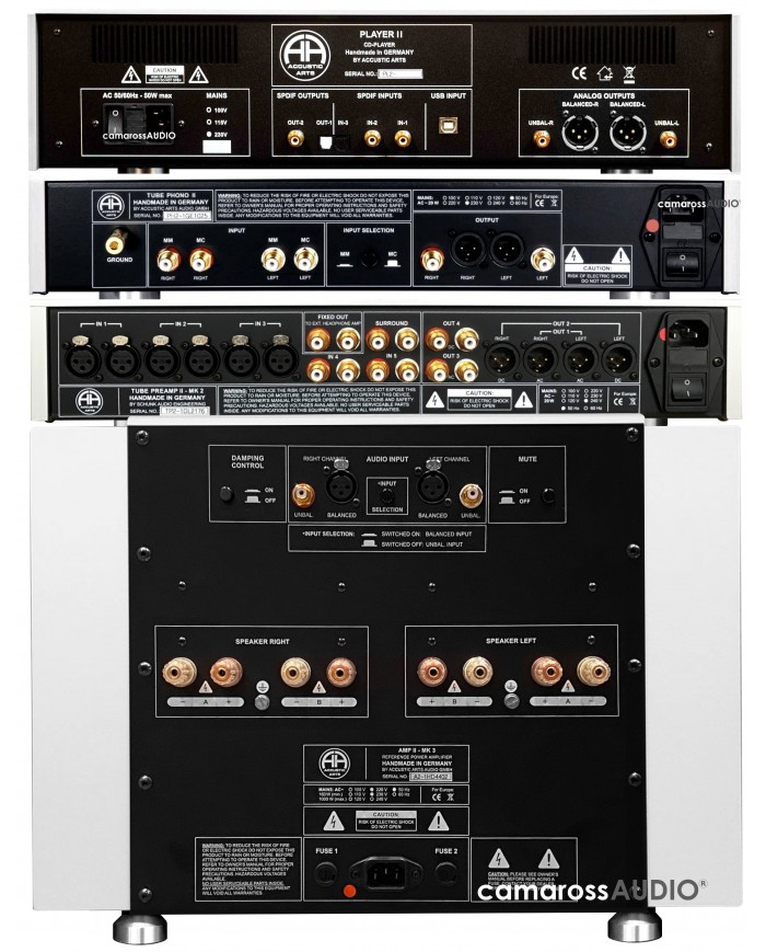 Accustic Arts Amp II Mk3 Power / Tubeamp II Mk2 Preamp / Player II MK2 / Tube Phono II