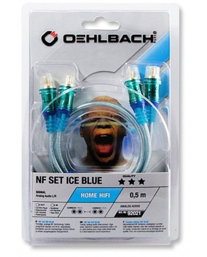 Oehlbach NF SET ICE BLUE RCA Cable (1mt) 